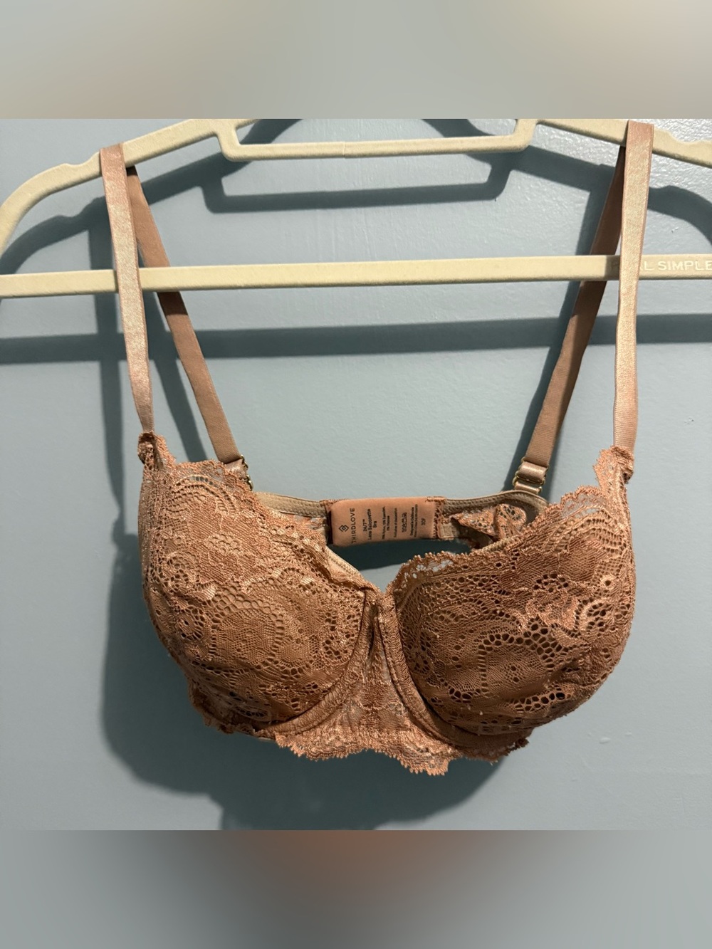 Third Love Tan Lace Bra Size 30G